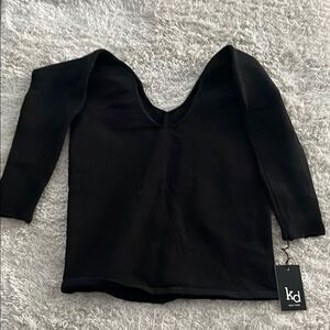 Kd black original "03" ballerina top
